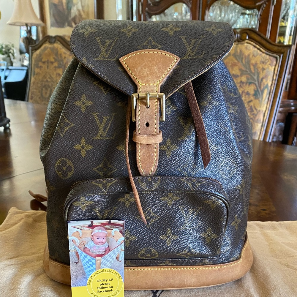 Authentic Montsouris MM Louis Vuitton Backpack